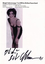 Autogramm - Birgit Schrowange