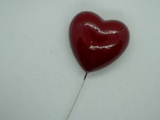 12x Herzen bauchig rot 4,5cm