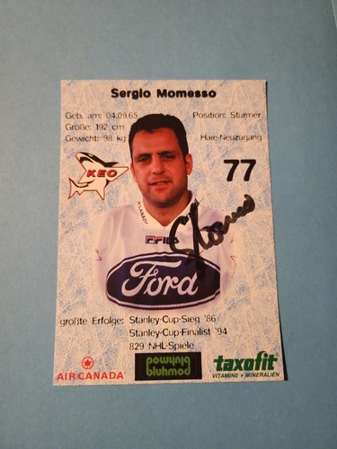 Del eishockey autogrammkarte - eishockey,