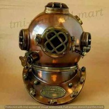 18" Taucherhelm US Navy Mark V Deep Sea Divers Antique Scuba SEA Divers Helmet