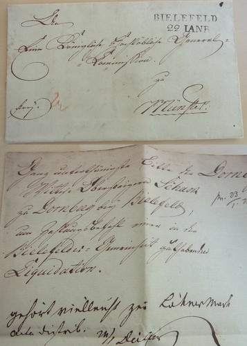 Brief dornberg - brief, (bielefeld)