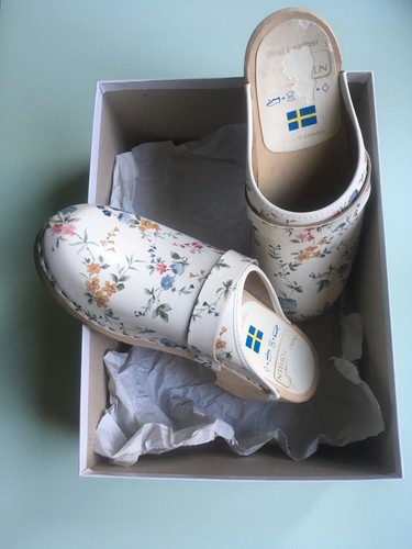 Schwedische holz clogs mit - schwedische,