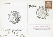 Postkarte mit Sonderstempel