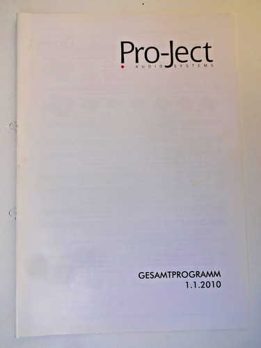 Pro ject gesamtprogramm - pro-ject,