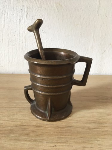 Bronze kunst mörser mit - bronze,