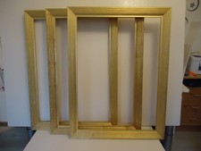 Bilderrahmen 50x70 gold Relief Holz Rahmen für Keilrahmen Leinwand geeignet