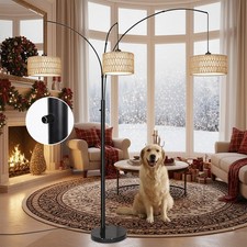 LED Bogenlampe Wohnzimmer