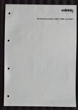 #MEX 136 Märklin Explosionszeichnung/Ersatzteilliste original 3387, 3686, 3687