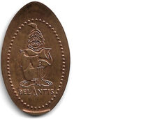 Quetschmünze Belantis bei Leipzig Buddel als Ritter, Rückseite leer - der Automa