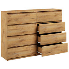 Kommode mit 8 Schubladen 140cm Sideboard artisan Anrichte holz