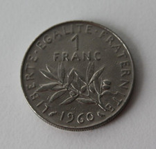 Frankreich 1 Franc Münze 1960