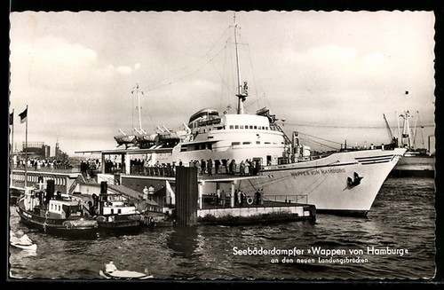 Passagierschiff wappen vom - ak,