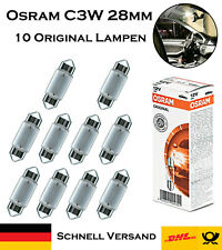 10x Osram C3W 28mm 3W 12V 6428