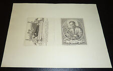 Aloisius von Gonzaga 2 Kupferstiche Aloysius Heiliger Jesuit Sarg mit Engel
