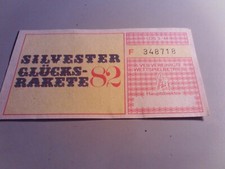 Alter Lottoschein DDR Sivester