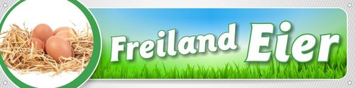 Werbebanner eier plane - eier,,