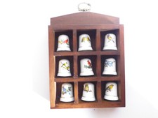 9 Porzelan Fingerhüte