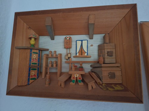 Eingericht holzbild mit - ,