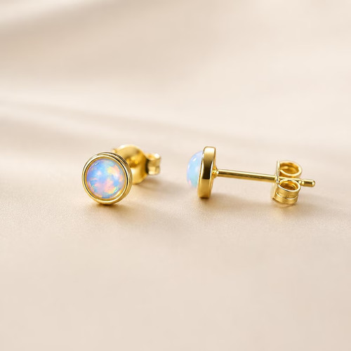 Welo feueropal 4mm rund - feueropal,