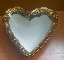Schale-Keramik"Herzform"-Goldf