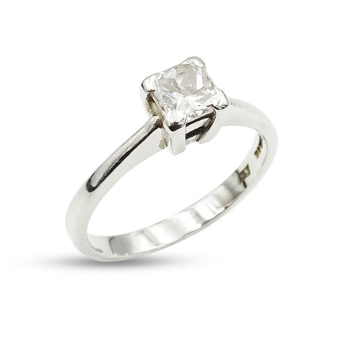 Platin diamant ring - platin,
