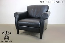 Klassisch dennoch Moderner Ledersessel von Walter Knoll Designer Sessel Schwarz