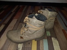 RIEKER STIEFELETTEN GRAU/BEIGE GR 40