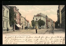 Bochum, Ansichtskarte, Bahnhof- und Friedrichstrasse 1903 