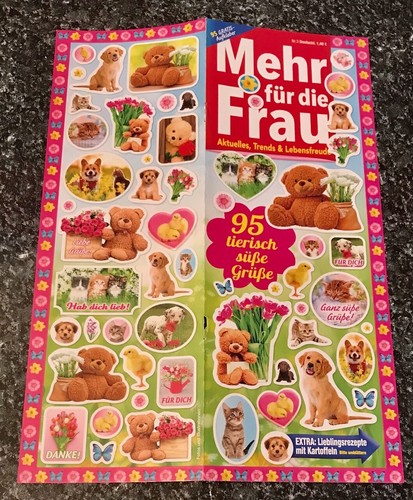 Sticker bogen aus - bogen, zeitschrift