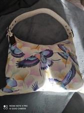 Schöne Anuschka Handtasche Leder - handbemalt