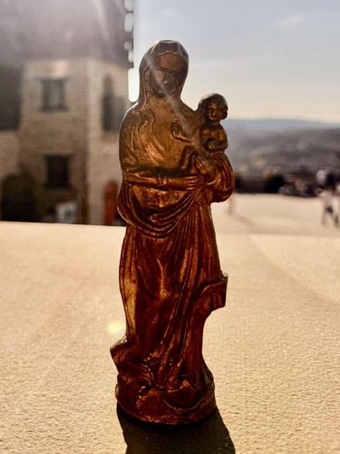 Bronze figur maria mit - bronze,