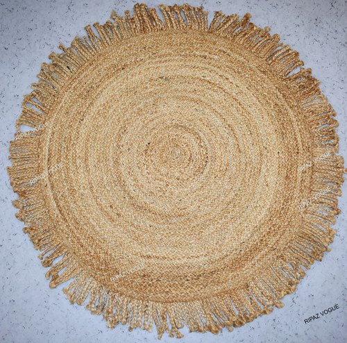 Jute teppich rund - jute,