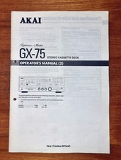 ⭐️⭐️⭐️ Original AKAI GX-75  Bedienungsanleitung ⭐️⭐️⭐️
