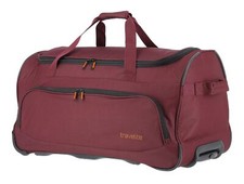 travelite Basics Fresh Wheeled Duffle Reisetasche Trolley Bordeaux weinrot