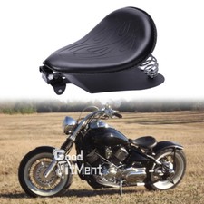 Motorrad Schwarz Ledersattel Einzelsitz Für Yamaha V Star 1100 XVS1100 Bobber