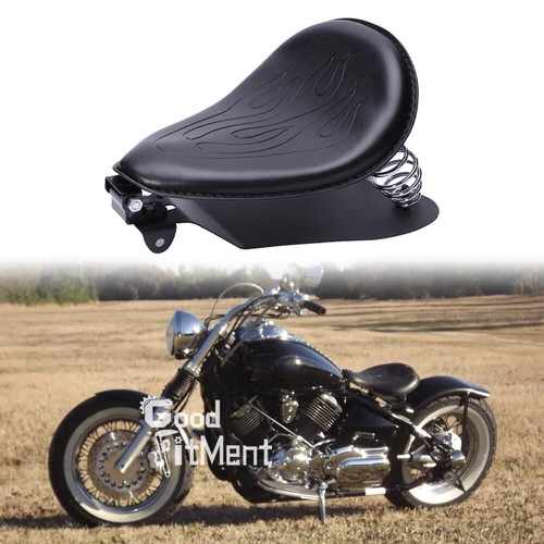 Motorrad schwarz ledersattel - schwarz,