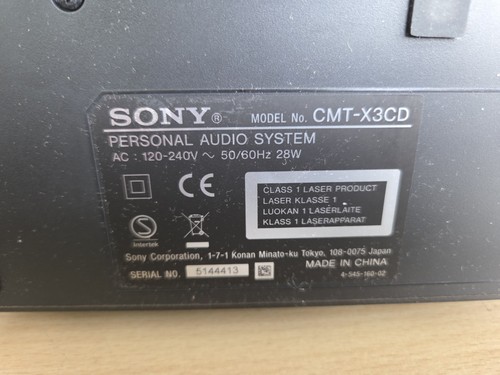 Sony cmt x3cd - sony, cd