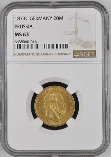 Mark gold preußen - gold, 1873c