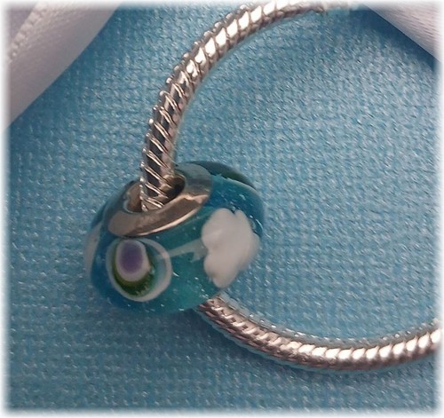 Murano glas charm 925er - murano,