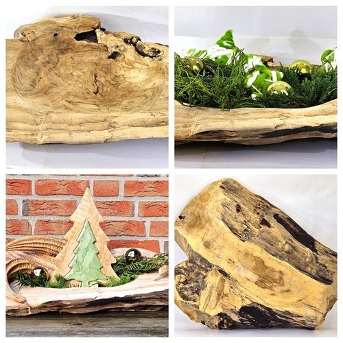 Teak holz schale massivholz - holz,