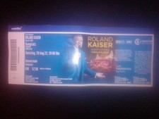Roland Kaiser Erfurt Domplatz 20.08.2022  Sommer Open Air used Ticket