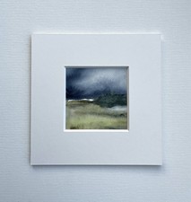 Original Aquarellmalerei mit