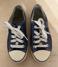ORIGINAL Vintage Sisley Turnschuhe Sneakers 90er Chucks 36 blau *TOP Zustand