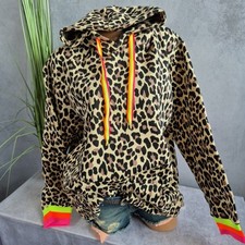 Zwillingsherz Sweatshirt Pullover Hoodie Leo all over Neon Kante (1 292)