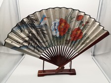 2x Dekofächer Chinesischer Stil mit Standfuß
