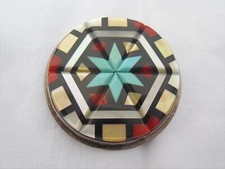 Antiker Sterling  Zuni Anhänger/Brosche Indianer gestempelt mit  NATACHU Zuni