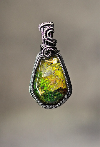 Natur moos amulett antik - amulett,