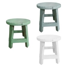 Holzhocker Pflanzenständer rund Blumentopf Hocker für Schreibtisch Büro Garten