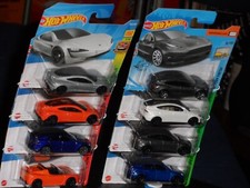 Hot Wheels Tesla 8 x mit Model 3 in silbergrau   Karton-Send-Nr.  Hermes + Post*
