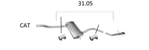 Auspuff endschalldämpfer - auspuff,